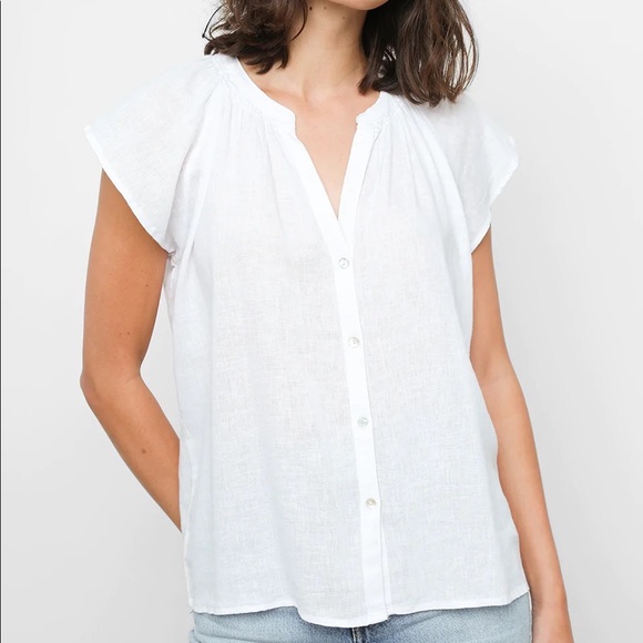 Rails Tops - Rails Alena Top- Powder White- Size Medium